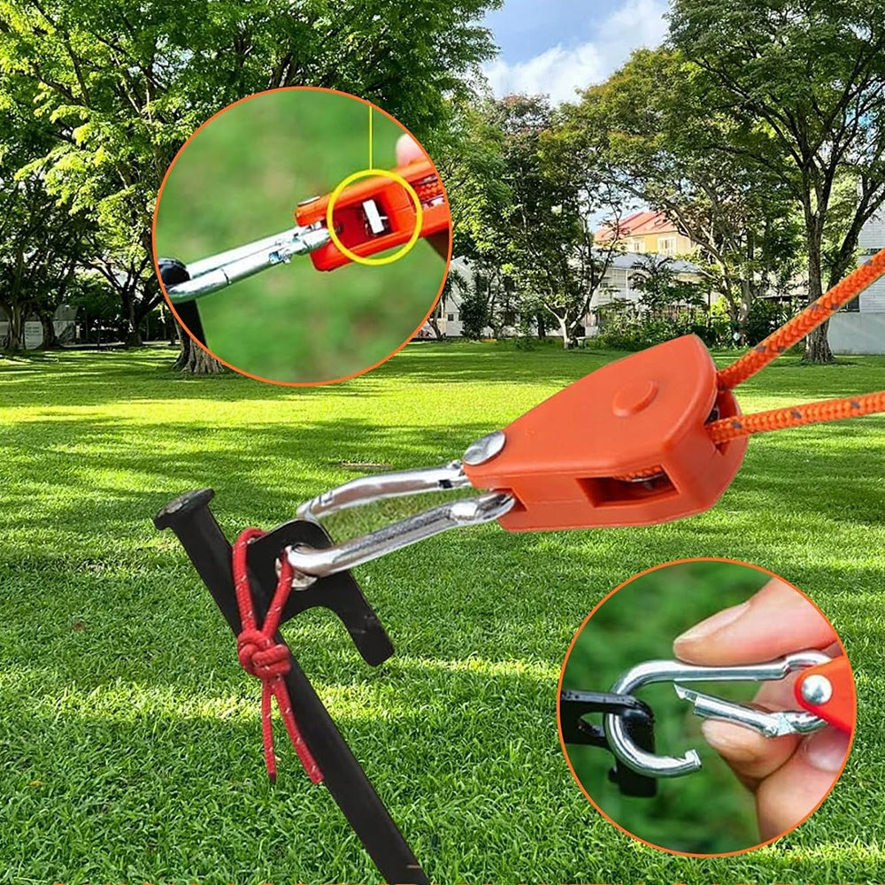 Tent pulls reflective cords with tensioner 4 pcs 4m Manufacturer code Z4AOSP09GM