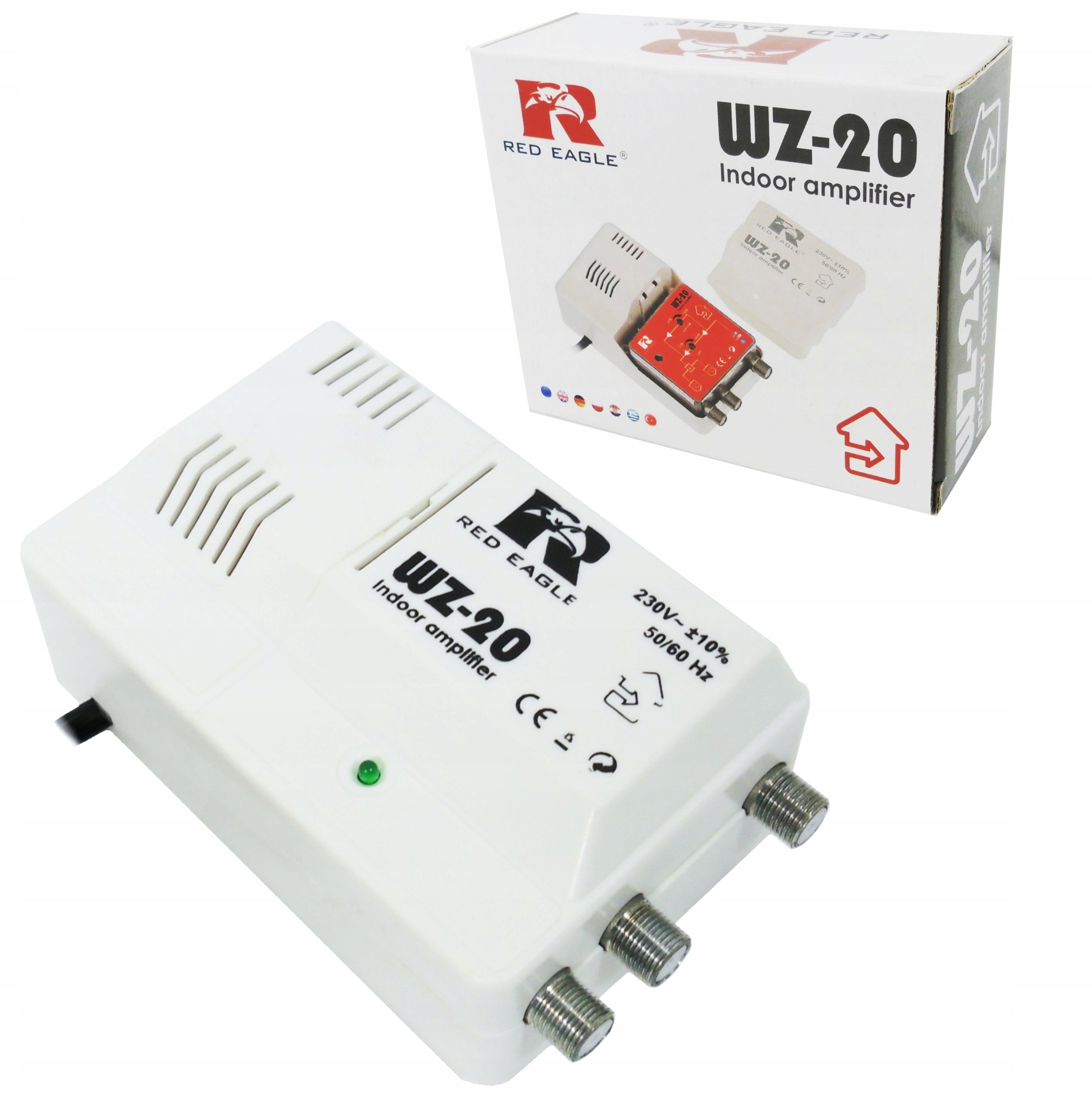 Terrestrial TV Signal Amplifier DVB-T TV Splitter 1/ 2 TVs