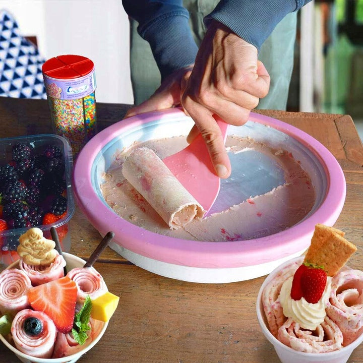Thai Ice Cream Machine Gift Set for Kids Do It Yourself + Recipes Manufacturer code maszyn do lodów tajskich prezent dla dzieci