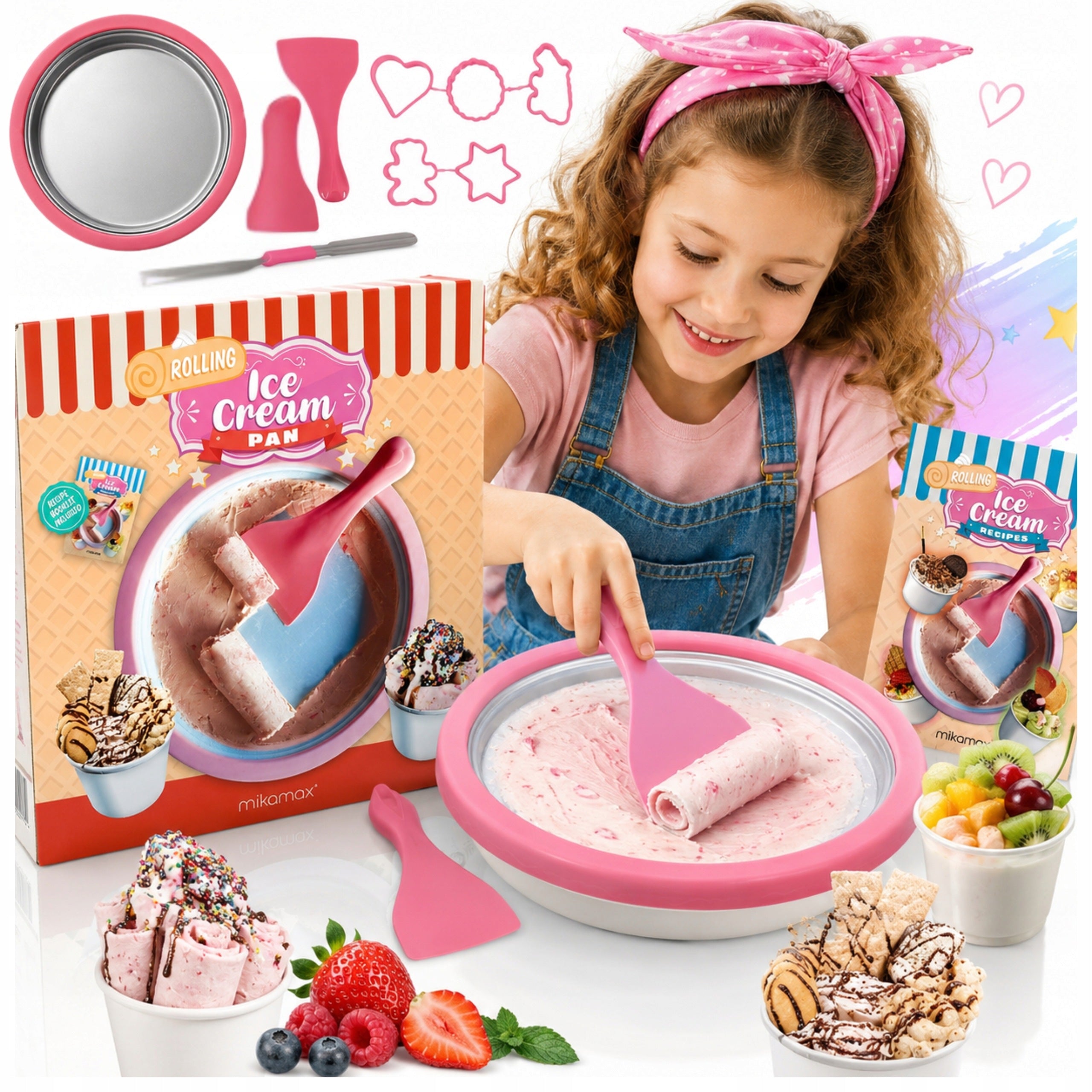 Thai Ice Cream Machine Gift Set for Kids Do It Yourself + Recipes