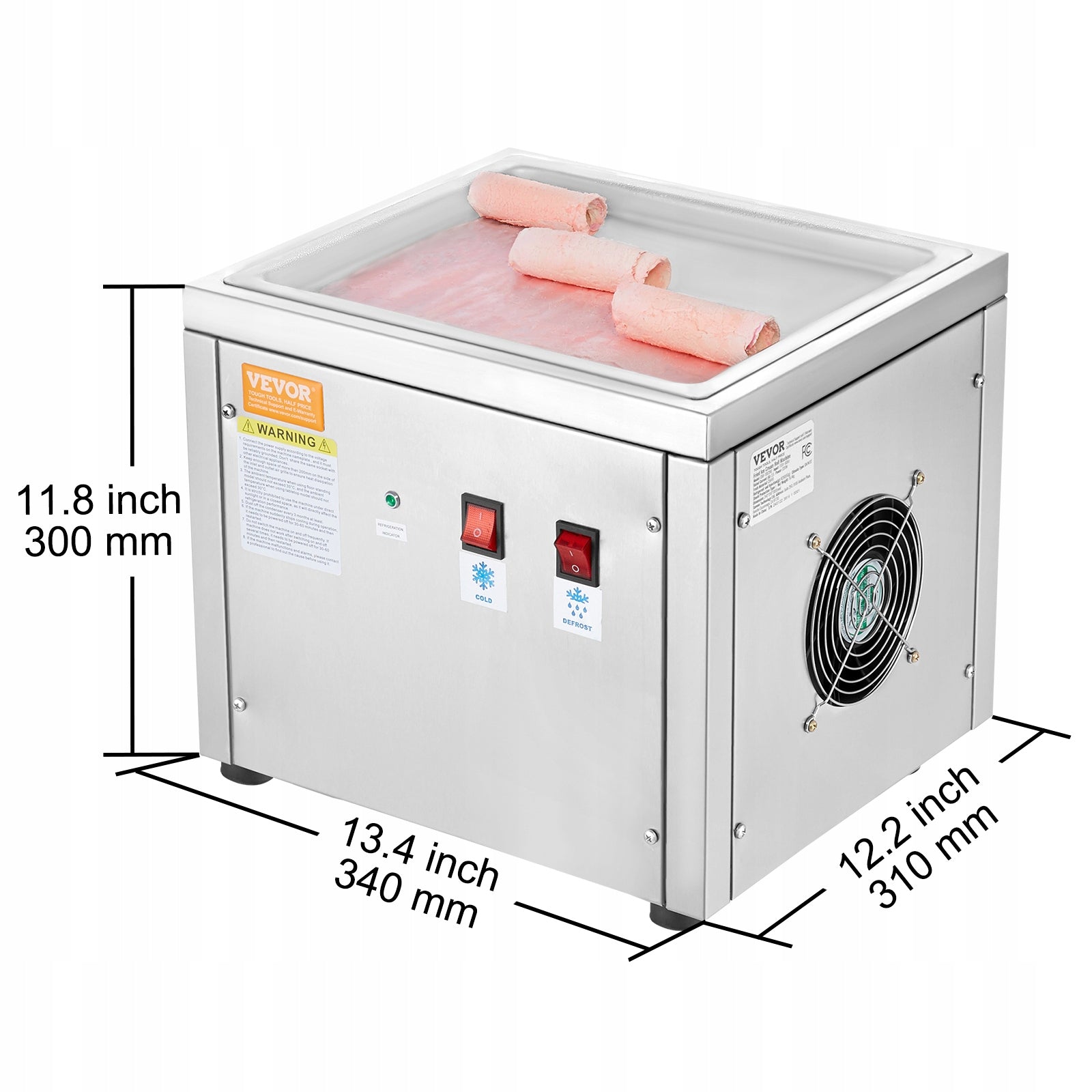 Thai Ice Cream Making Machine Brand Vevor
