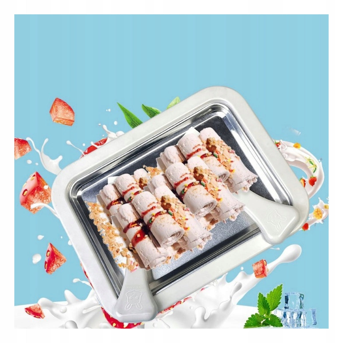 Thai Ice Cream Making Machine – Thai Ice Cream Making Machine Dominant color white