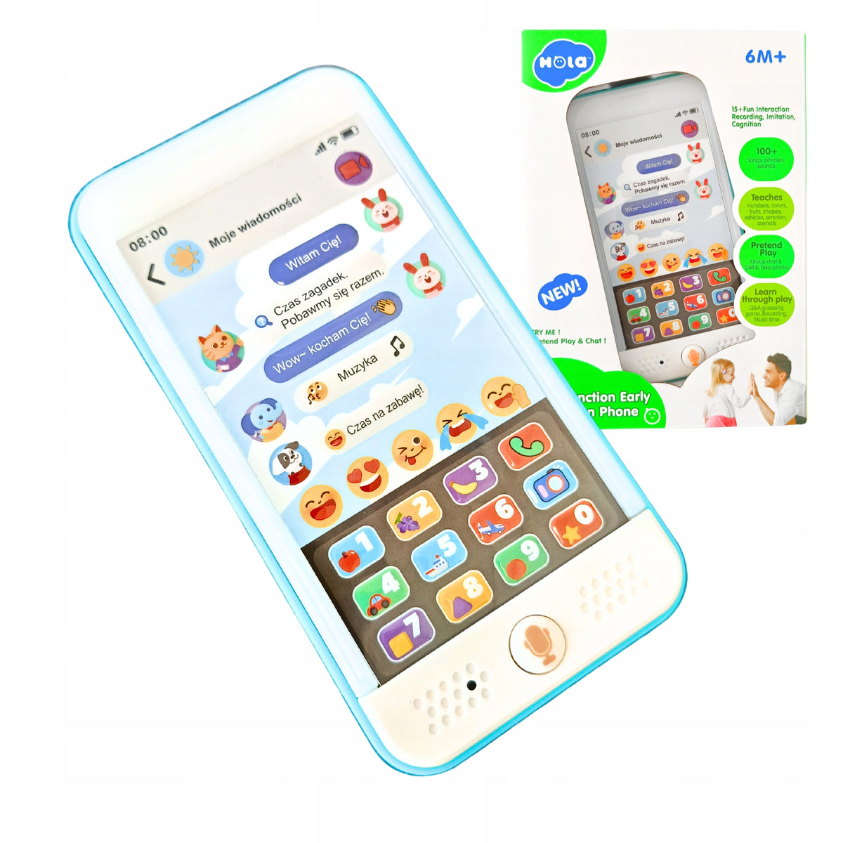 The first interactive phone for children educational smartphone 100 sounds