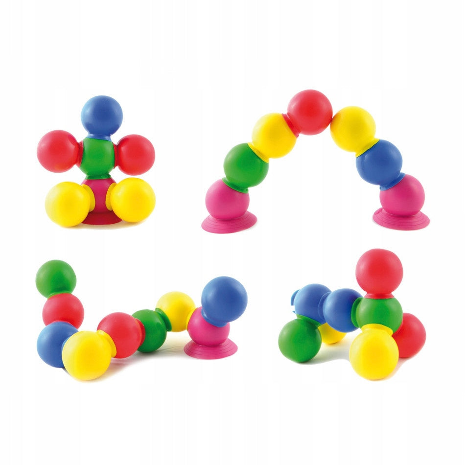 Thera Bolly - Balls with suction cups for play 28 pcs. Brand Gymnic