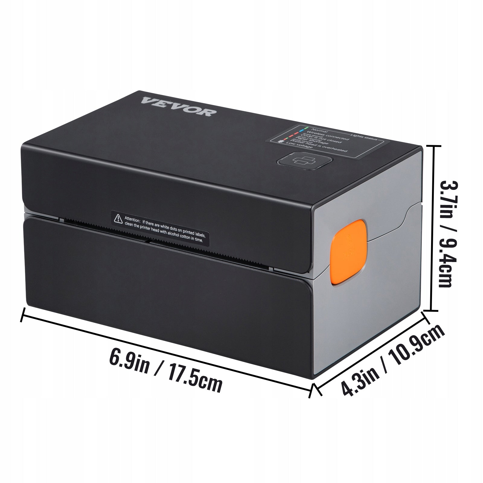Thermal Label Printer 300DPI 4x6 Bluetooth Automatic Recognition Black Manufacturer no brand