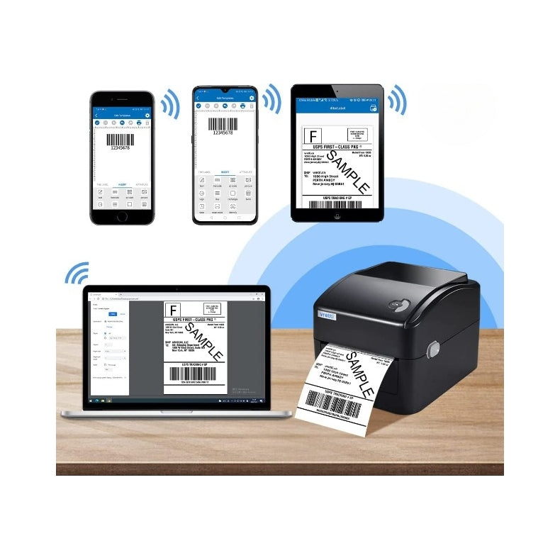 Thermal Label Printer 4x6 Vretti USB Windows / iOS / Android Without Wifi Manufacturer code 0844444
