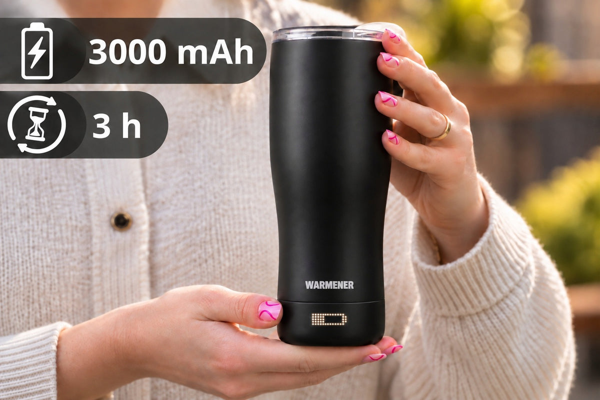 Thermal Mug Heated SMART Thermos Heater for Coffee and Tea USB Manufacturer code Inteligenty podgrzewacz kubka termos SMART