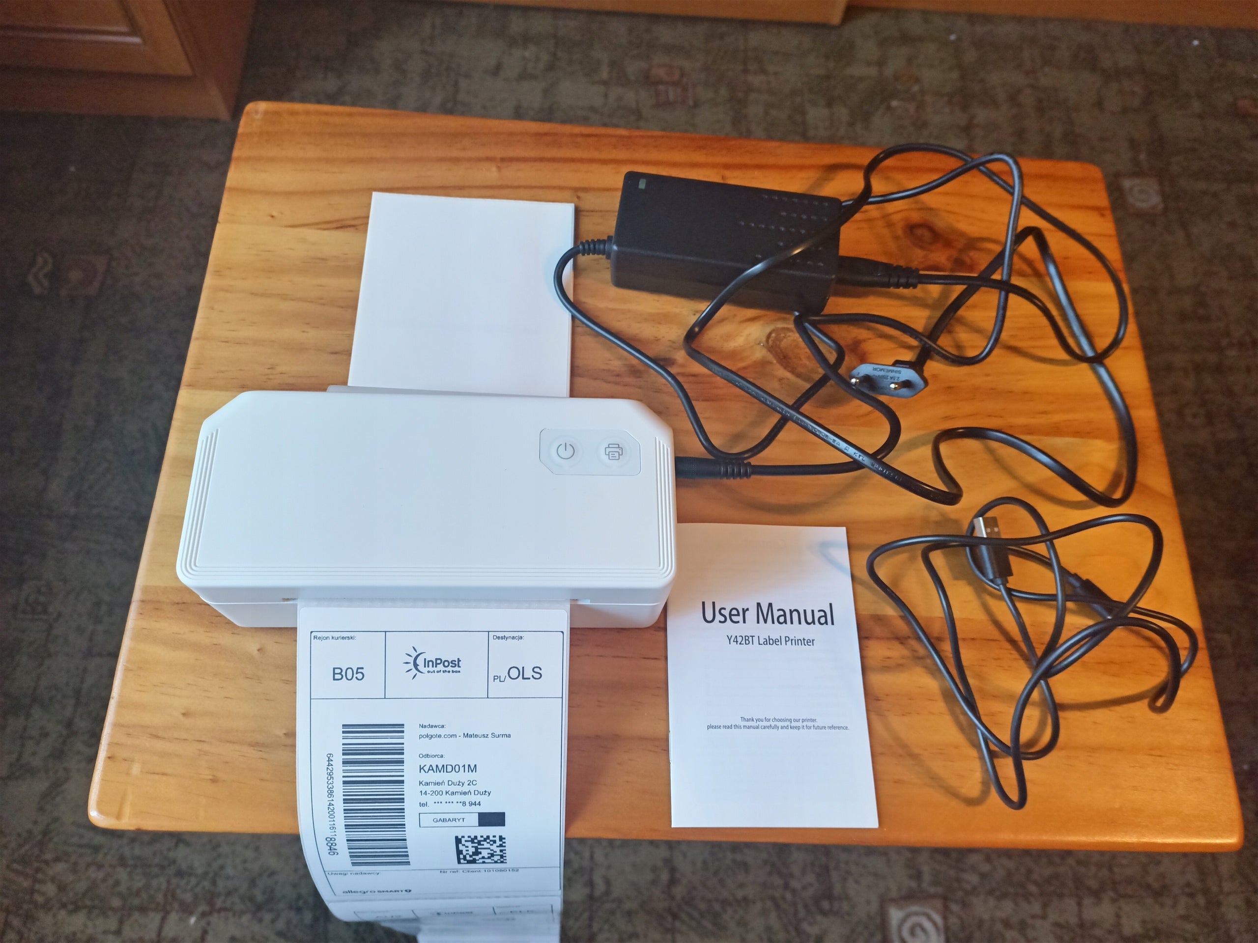 Thermal Printer for Courier Labels 110mm | Model Y42BT Packaging status original