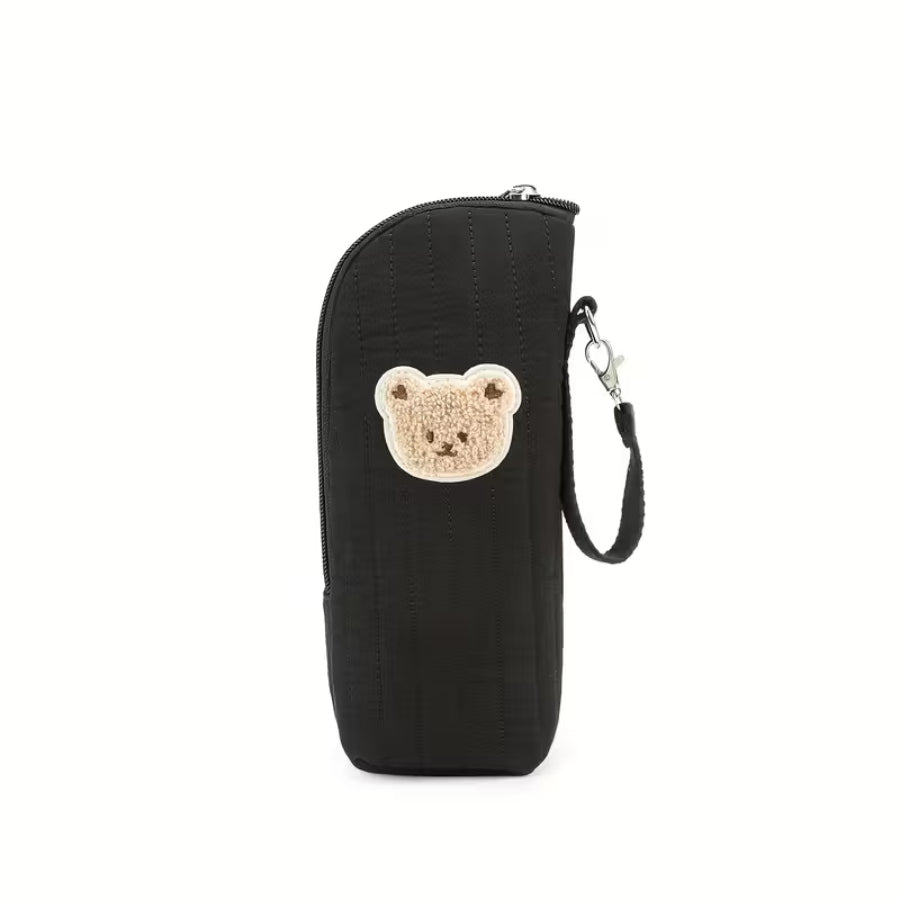 Thermal bag for baby bottles bear in bowl beige Medical device no