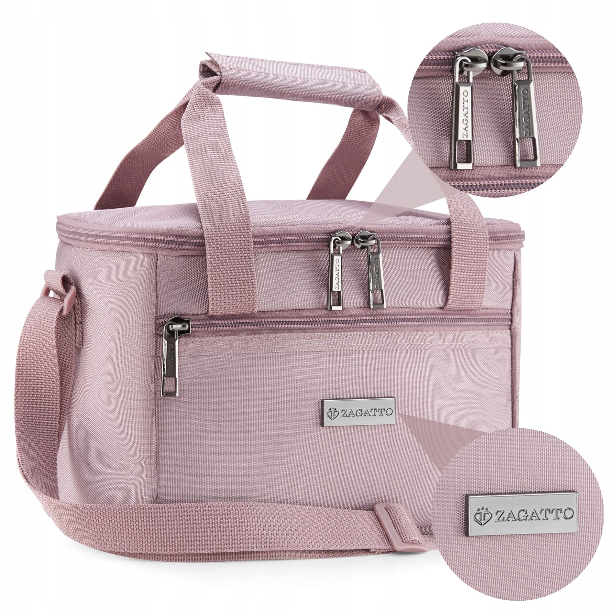 Thermal bag for lunch box for food bag on frame pink ZAGATTO Manufacturer code ZG1028