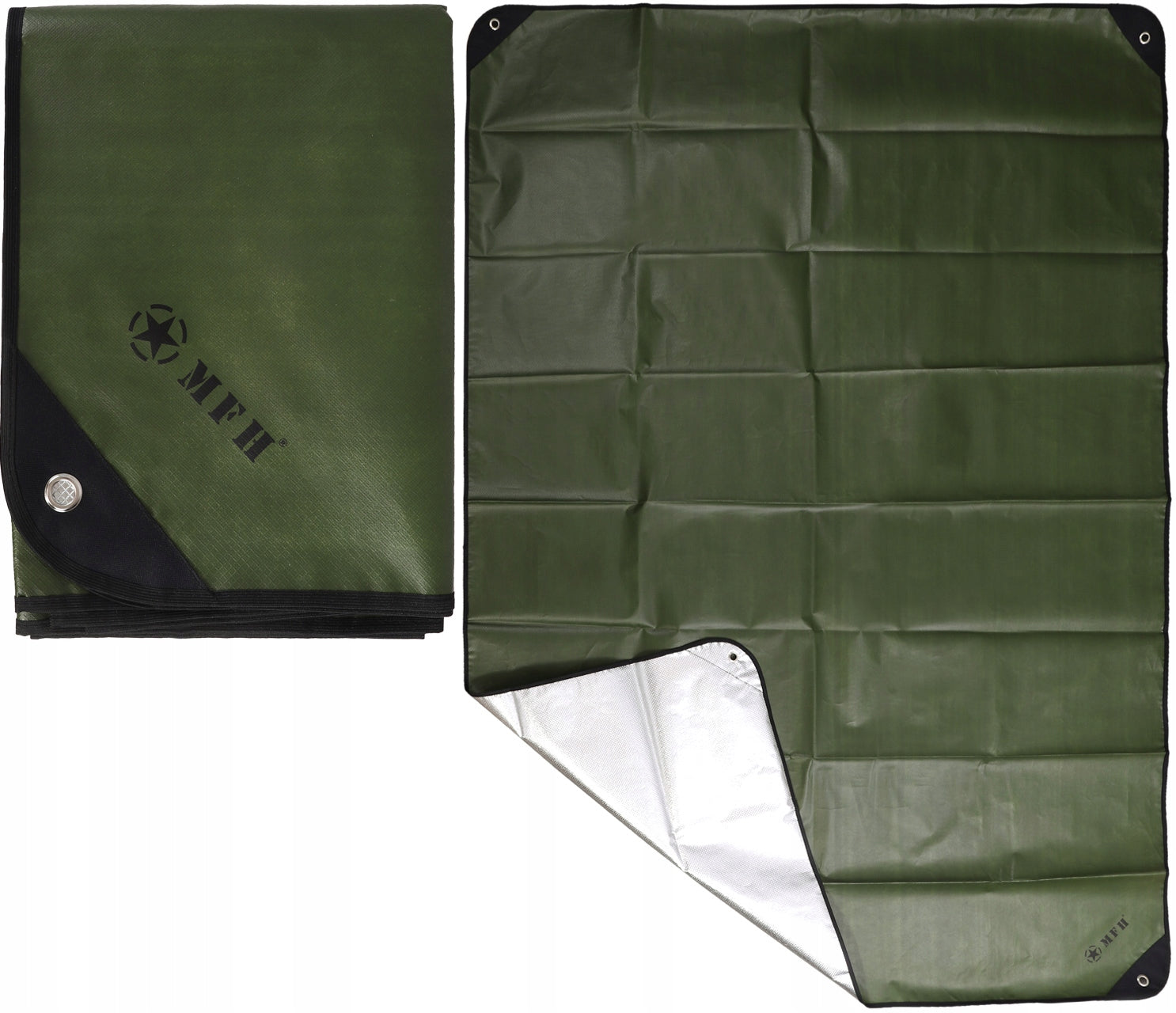 Thermal blanket tent floor MFH Emergency Tarp 210x150 cm Olive