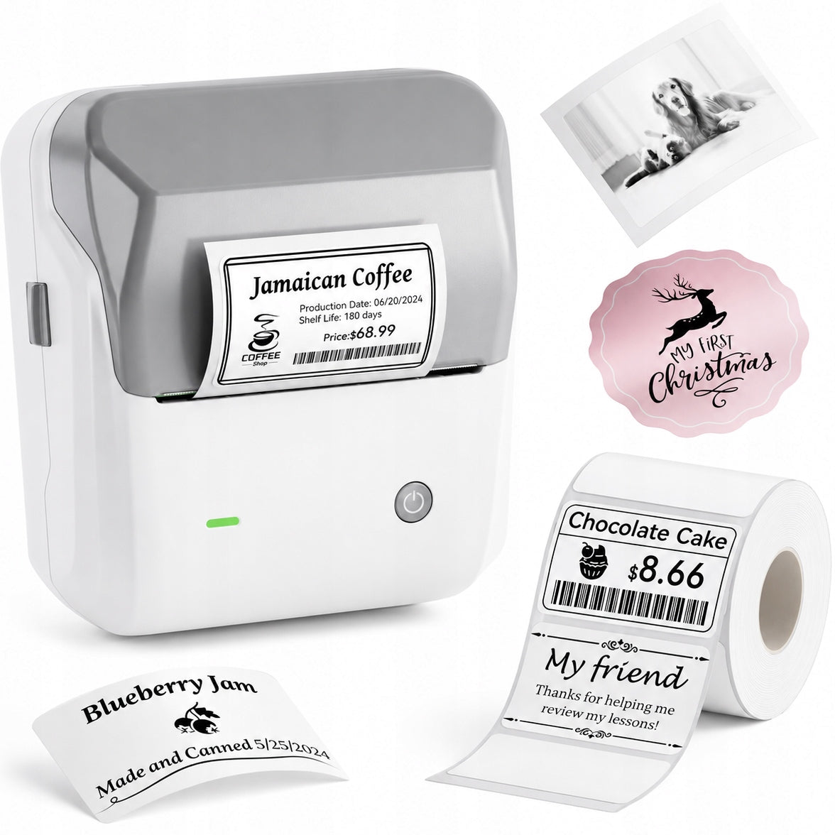 Thermal printer self-adhesive labels Niimbot B31 Bluetooth application