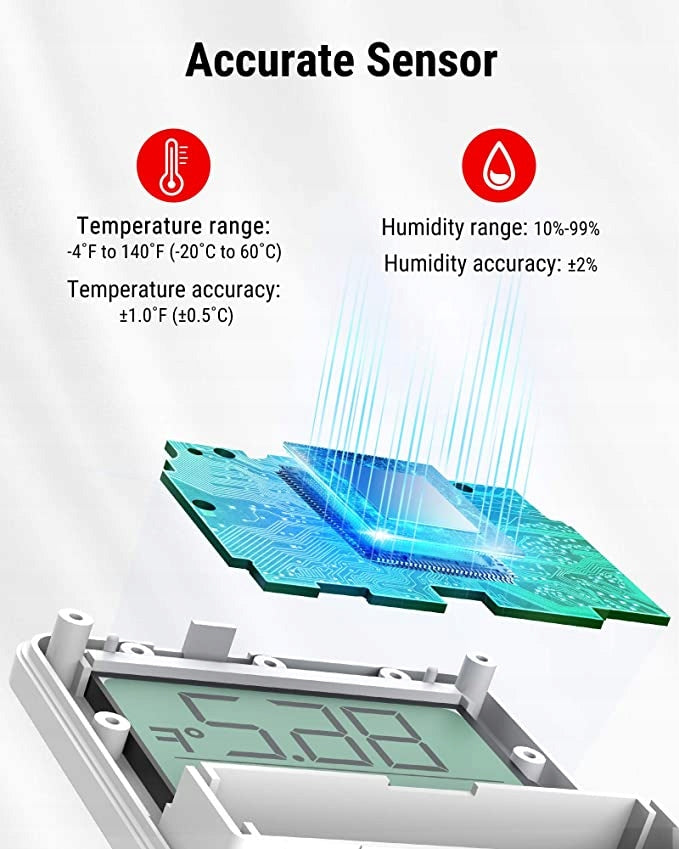ThermoPro TP357 audible alarm, bluetooth connectivity thermometer hygrometer Brand ThermoPro