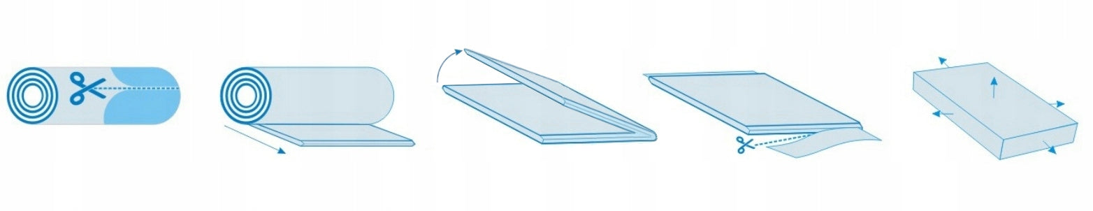Thermoelastic mattress topper Visco Memory 70x200 8cm Model NV8 70x200