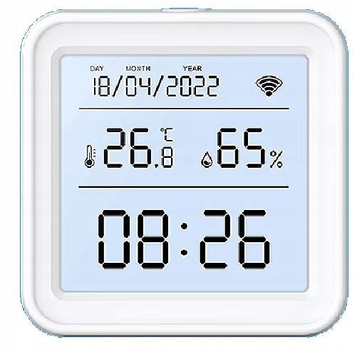 Thermometer Humidity Temperature Sensor and Clock TUYA SMART LIFE WIFI LCD Brand 555