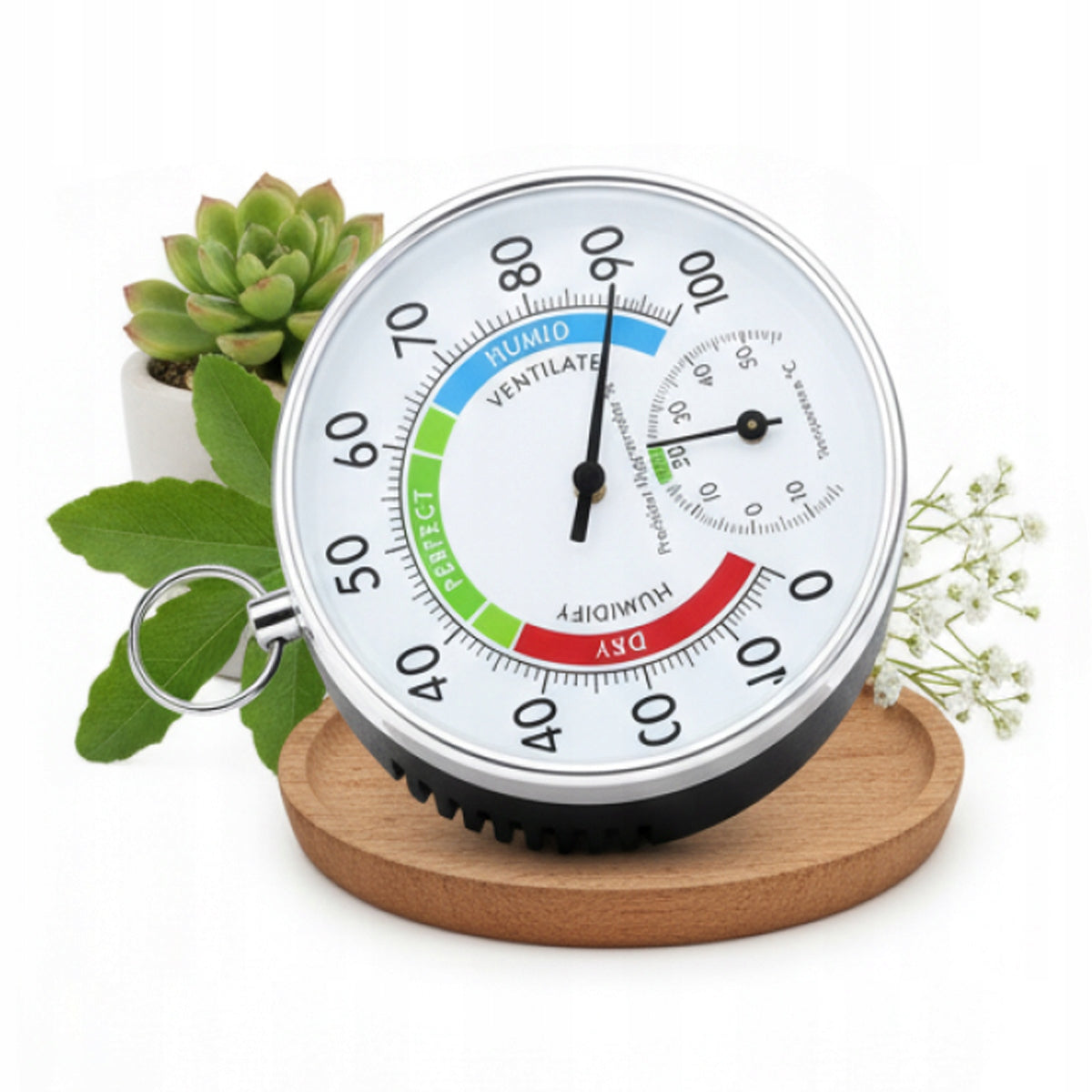 Thermometer + Hygrometer Thermometer and wall hanging hygrometer