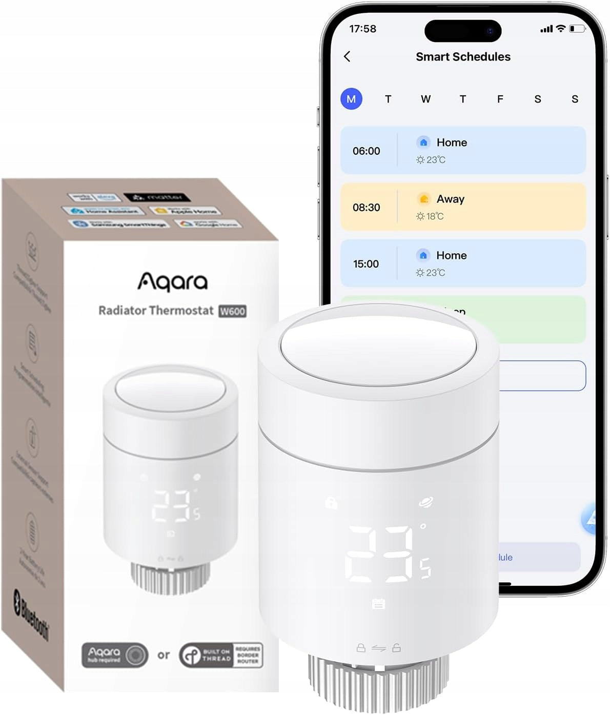 Thermostatic Head Aqara W600 WT-A03D Zigbee Thread Matter