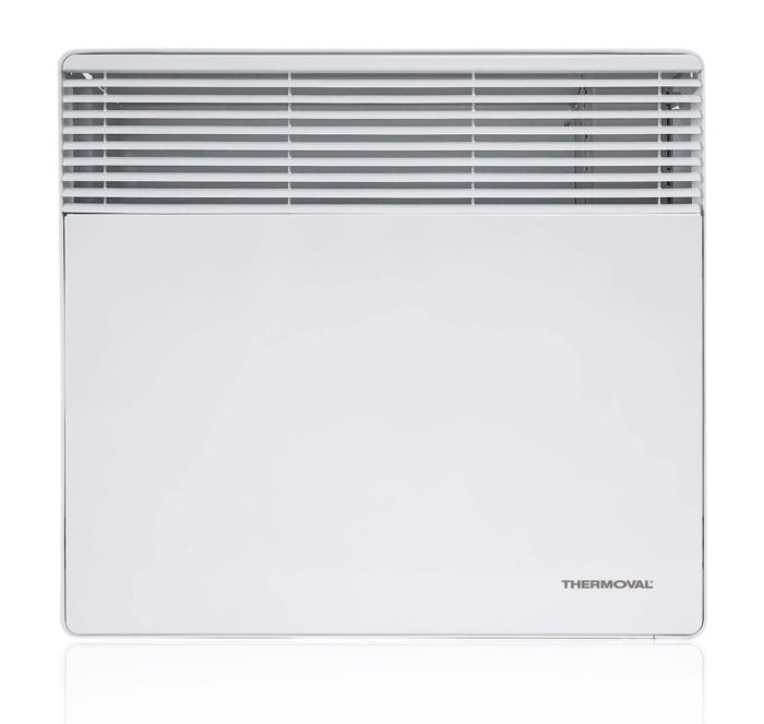 Thermoval Electric wall convector heater T17 500W, white legs