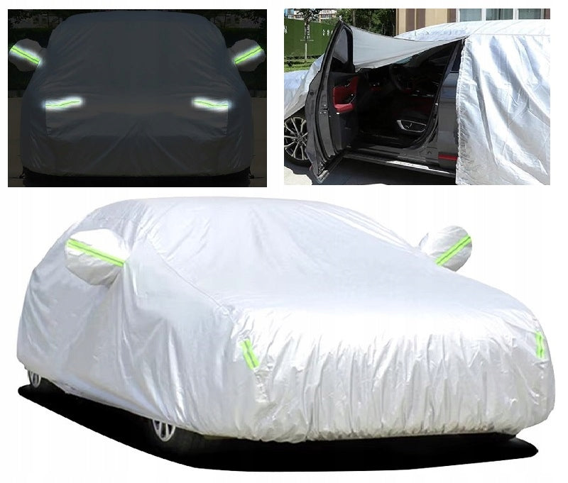 Thick Car Cover for Winter Year-Round Tarpaulin Waterproof Auto L