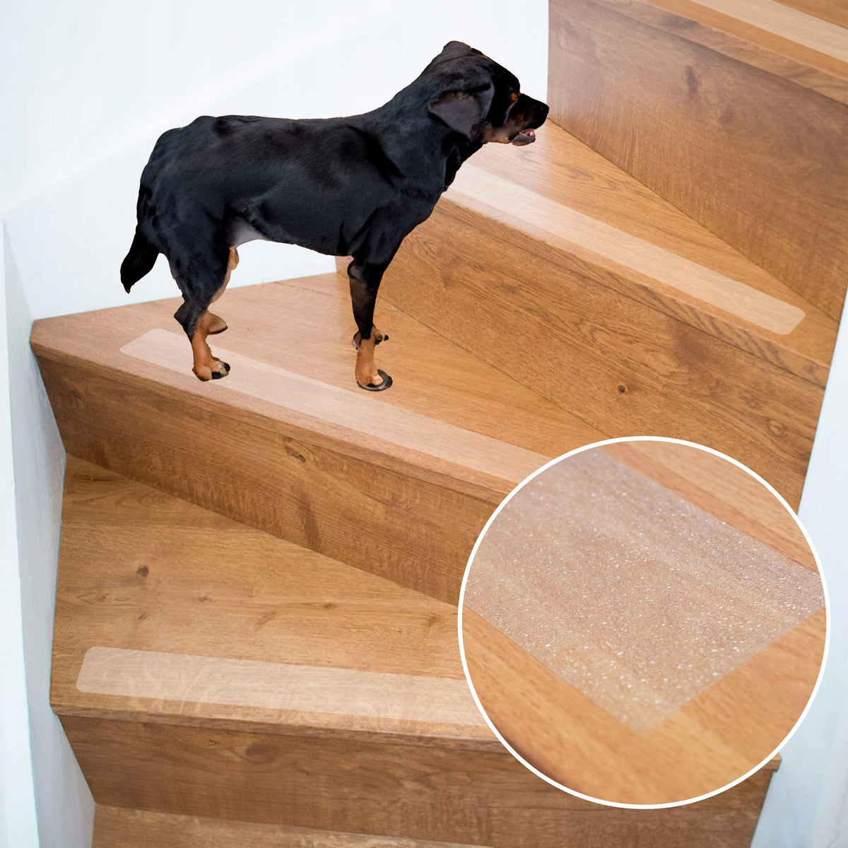 Thick non-slip PVC film stairs transparent 0,6mm ANY SIZE Manufacturer code GS-PVC-ST-PREM-CUSTOM1m2-T
