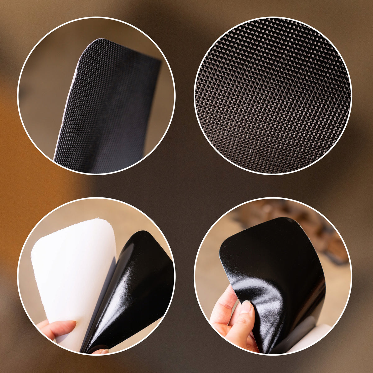 Thick non-slip PVC laminate film staircase black ANY SIZE EAN (GTIN) 5903815456275