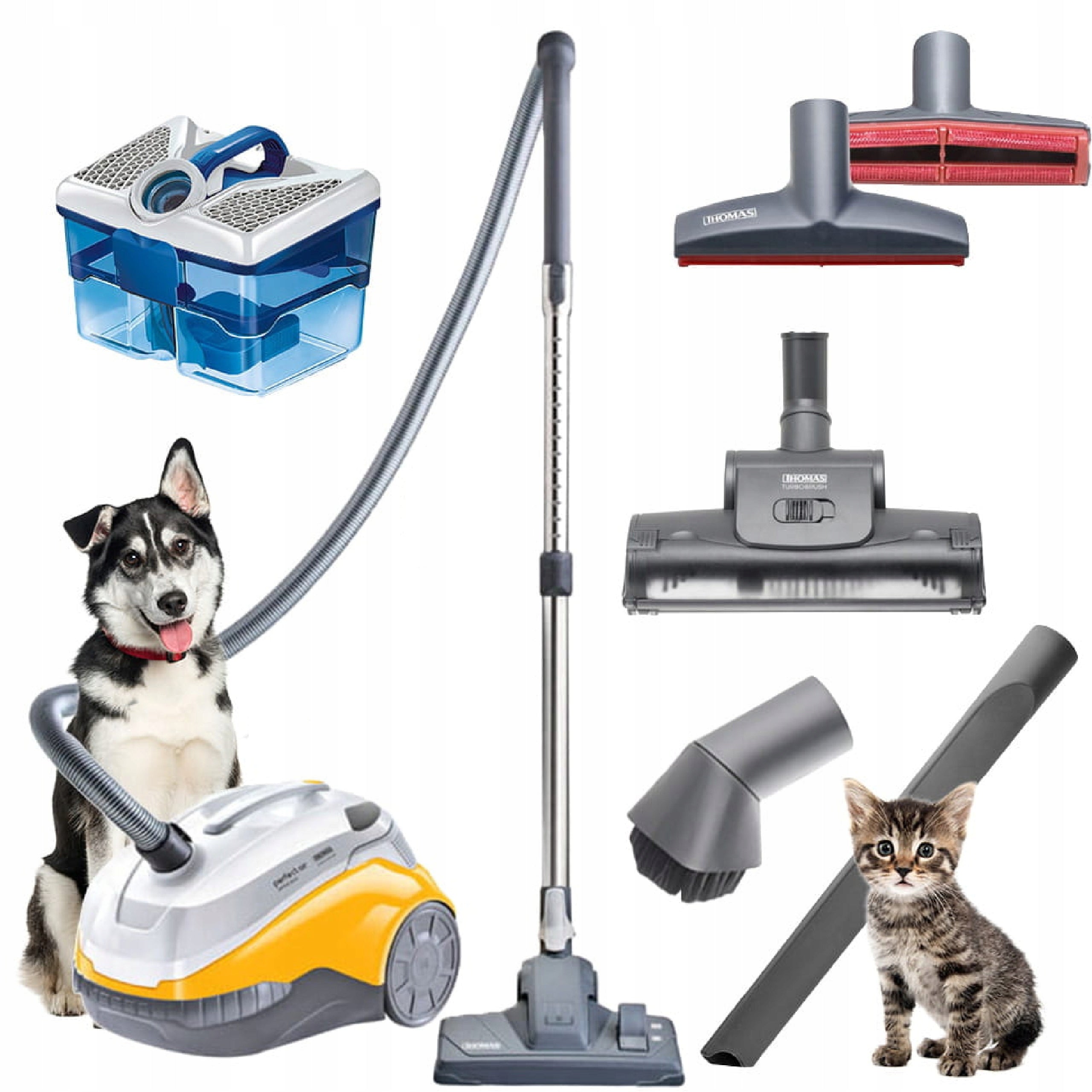 Thomas Perfect Air Animal Pure 1700W Turbo Brush HEPA 13 Packaging status original