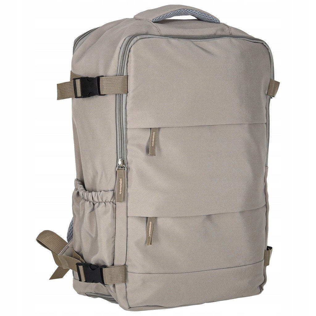 Three-chamber travel backpack grey 45x30cm HAND LUGGAGE Manufacturer code KX2993_2