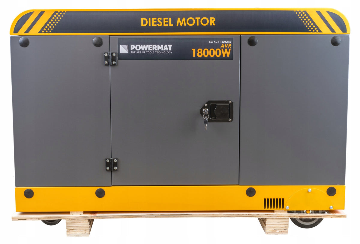 Three-phase portable generator set Powermat 18000 W diesel Manufacturer code PM-AGR-18000MD / PM1227