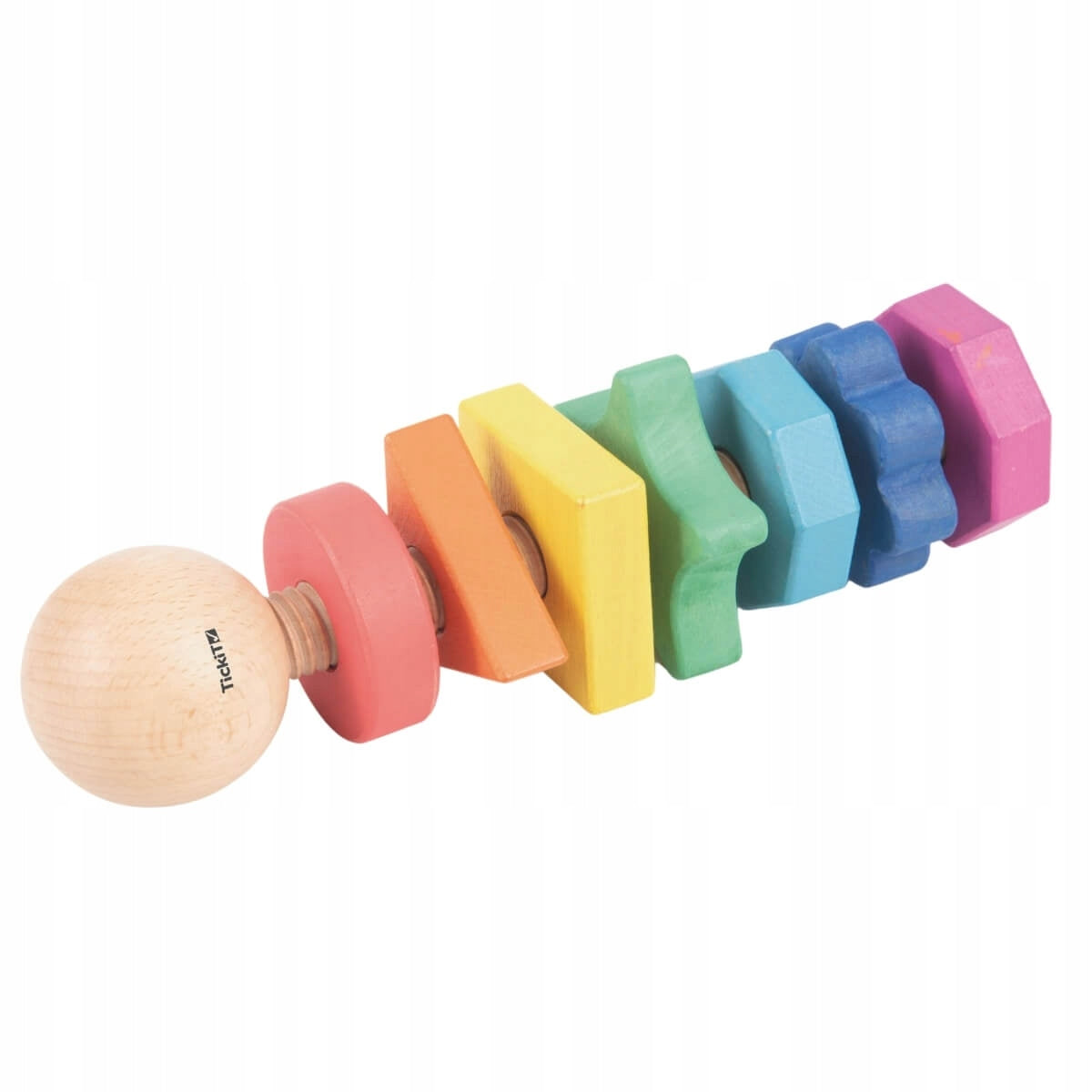 TickiT 74003 Rainbow Wooden Twister-7 Colors