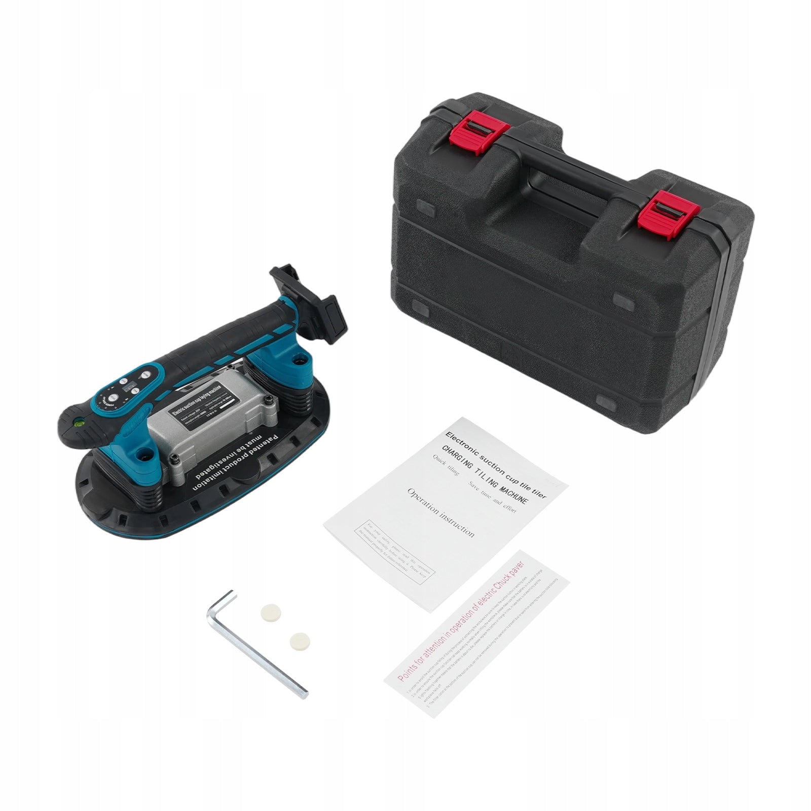 Tile Vibrator, 2-in-1 Battery Tile Vibrator & Suction Cups, Digital Display Manufacturer code TV123
