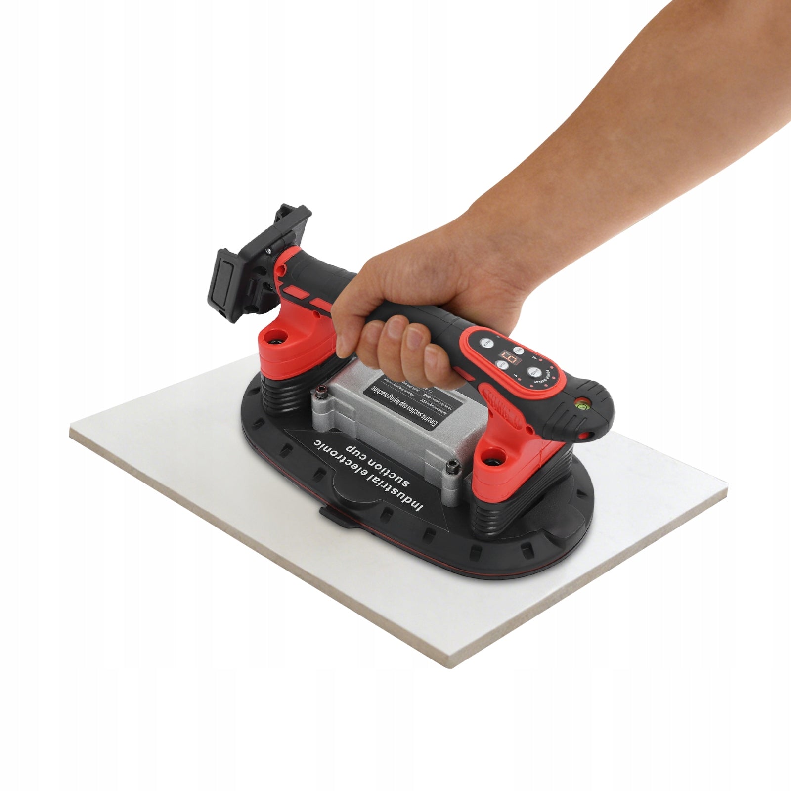 Tile Vibrator, 2-in-1 Battery Tile Vibrator & Suction Cups, Digital Display
