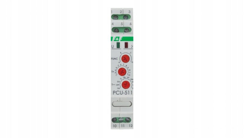 Time relay 1P 8A 0,1-576h 230V AC, 24V AC/DC multifunctional PCU511DUO