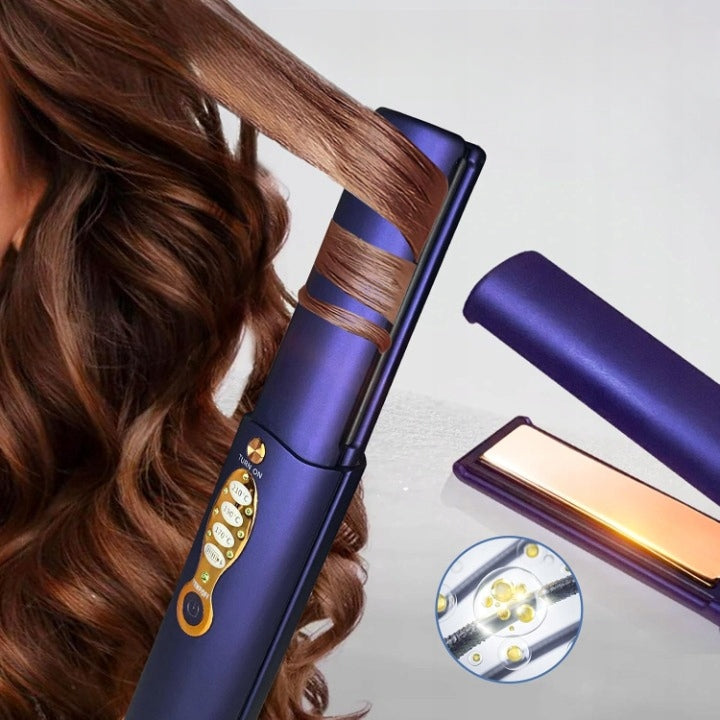Titanium Portable Mini Hair Straightener Wireless Travel Manufacturer code 6201