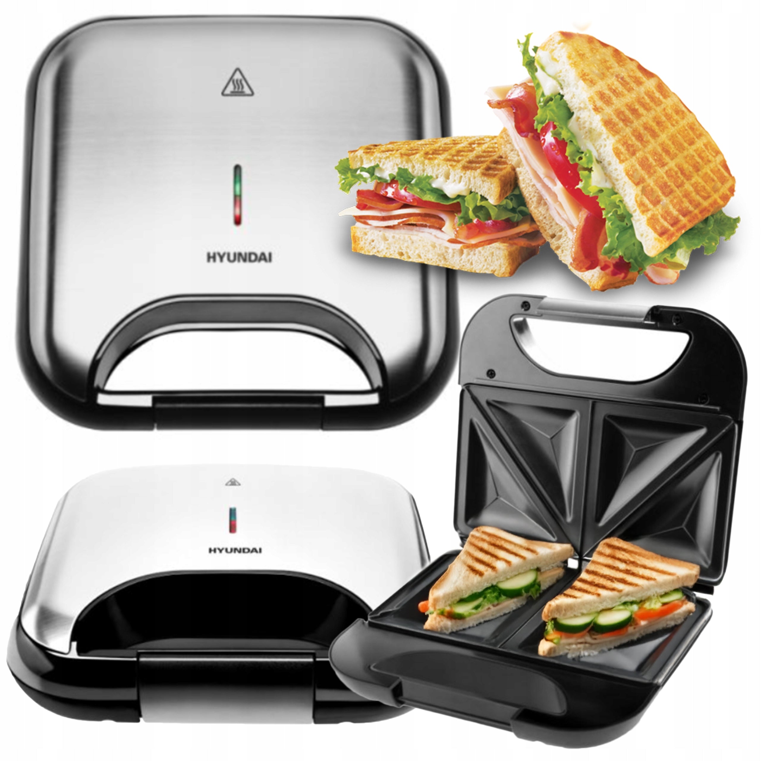 Toast sandwich toaster INOX SANDWICH 750W non-stick coating