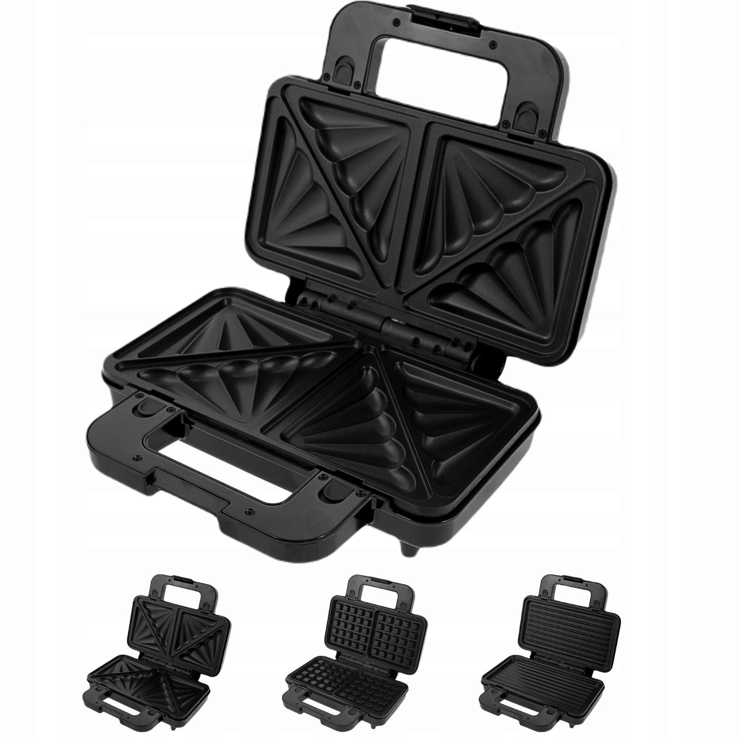 Toaster 3in1 grill toaster waffle iron 3 interchangeable plates lock Łucznik 1000W Power rating 1000 W