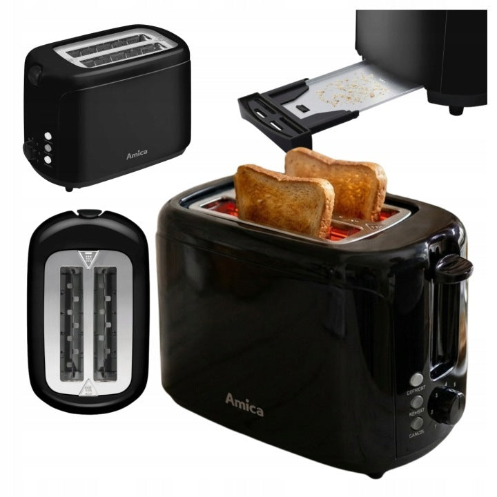 Toaster Amica TD 1015 750W black