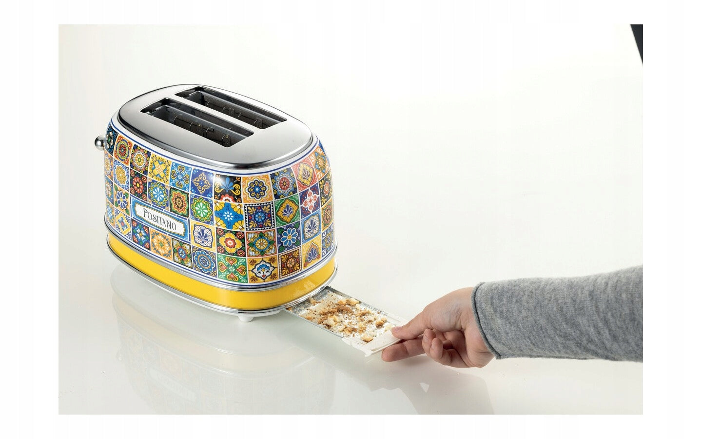 Toaster Ariete 155 Positano 810 W 2 croutons 6 levels toasting Tray Brand Ariete