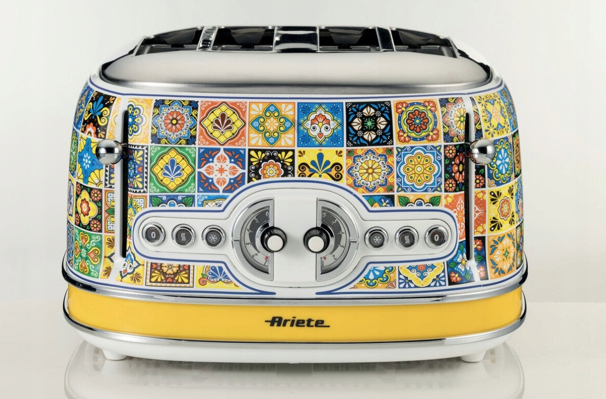 Toaster Ariete 156 Positano 1600W 4 croutons 6 levels toasting Tray Power rating 1600 W