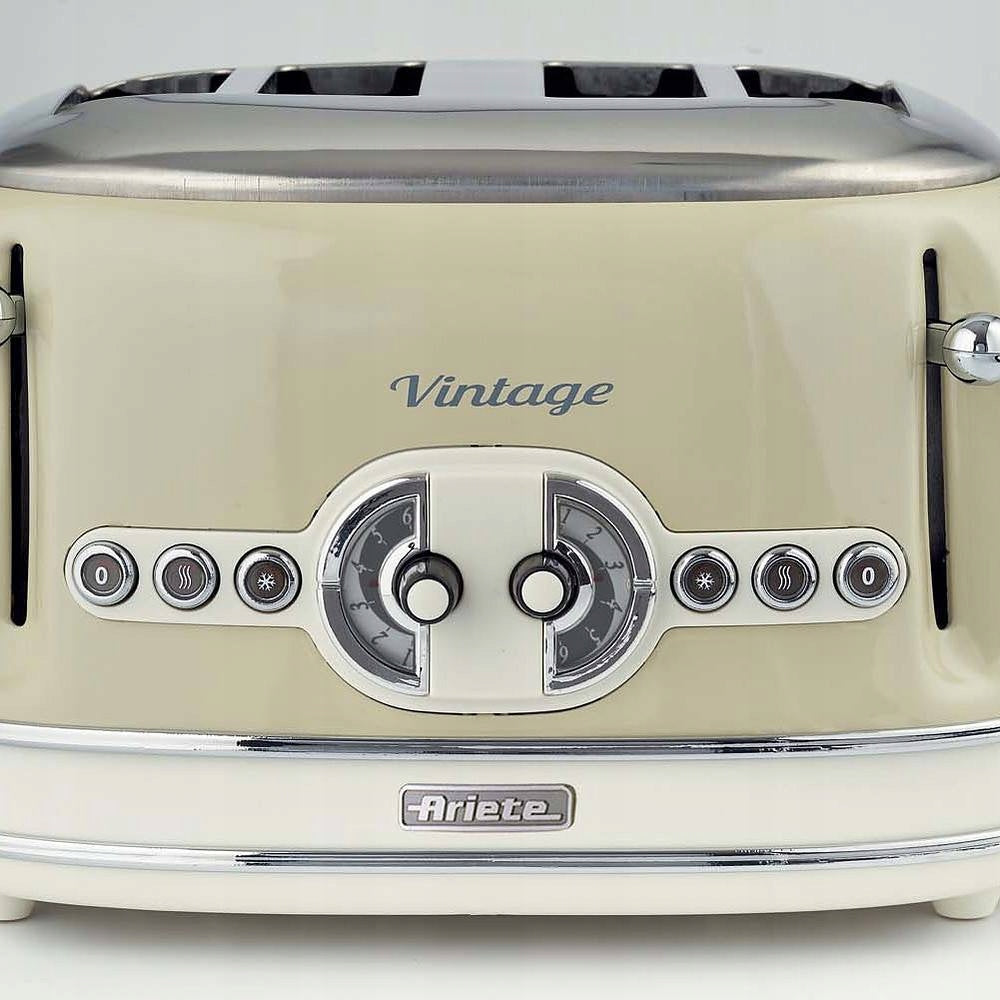 Toaster Ariete Vintage 156/03 | 1600W | Beige | 2 toast | Power rating 1600 W