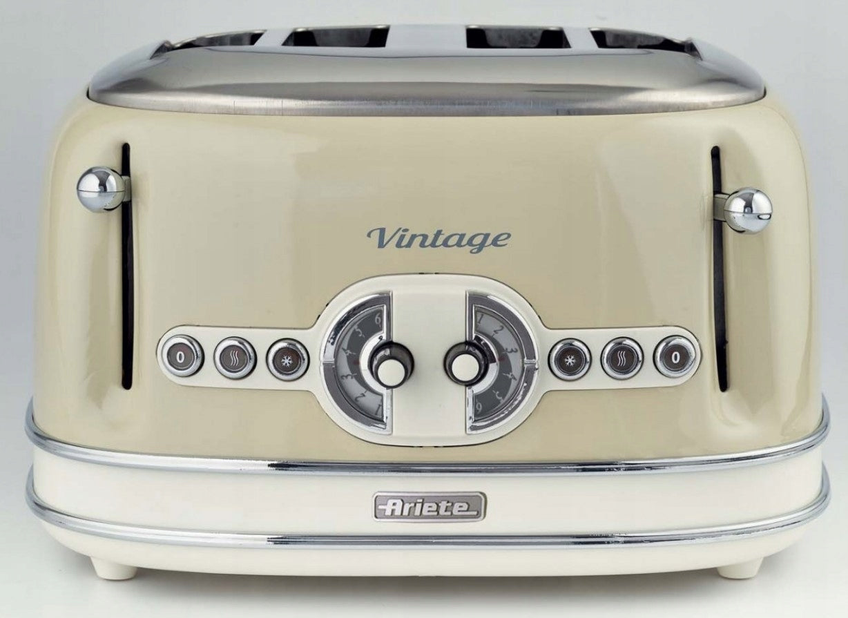 Toaster Ariete Vintage 156/03 1600W Beige 2 toast Power rating 1600 W