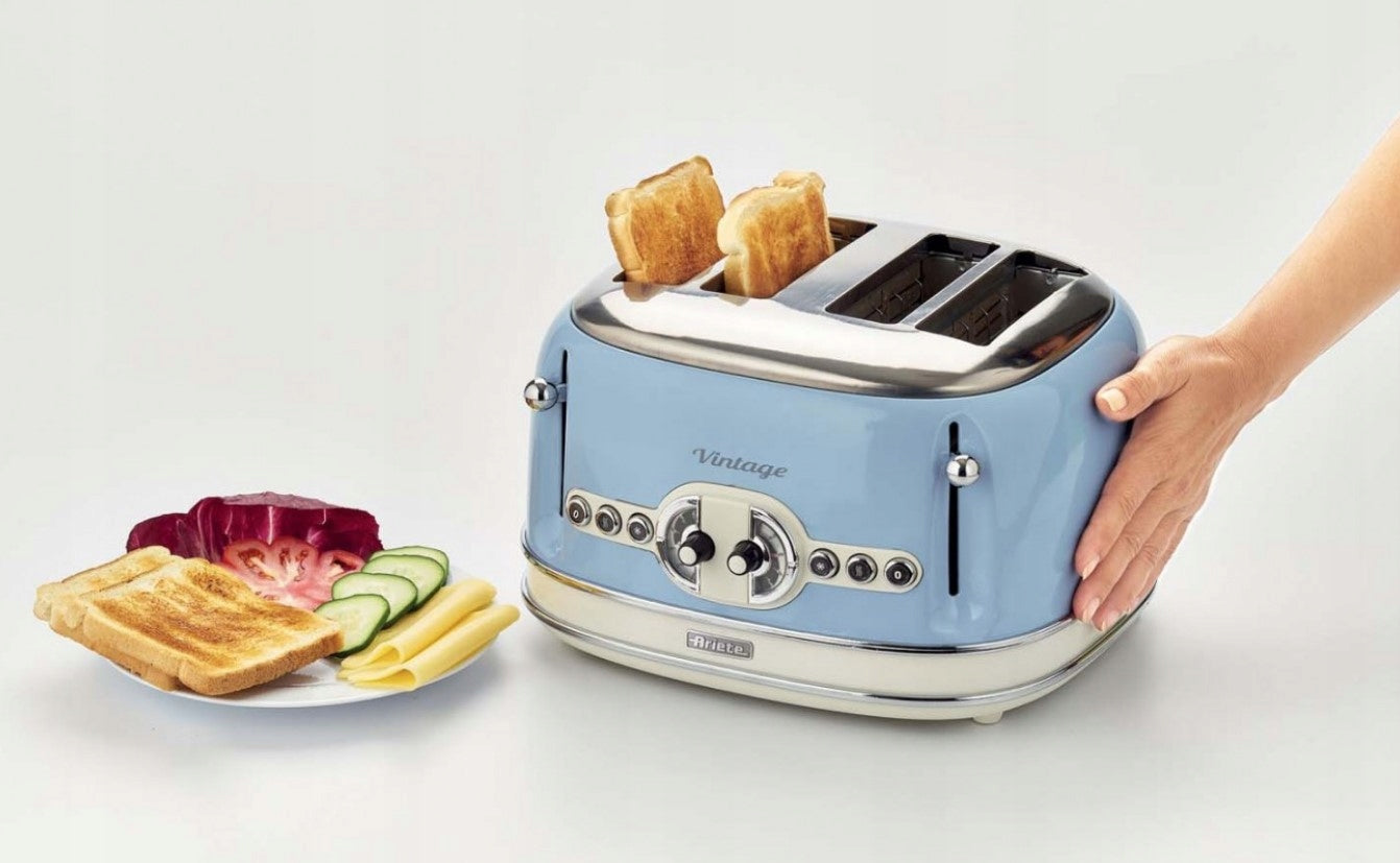 Toaster Ariete Vintage 156/05 1600 W Blue Brand Ariete