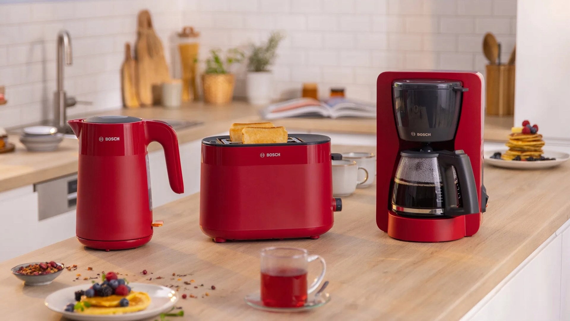 Toaster BOSCH TAT 2M124 red 950W Brand Bosch