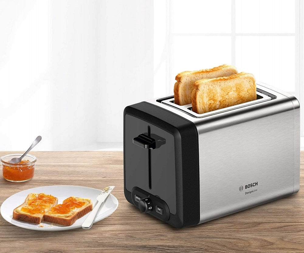 Toaster Bosch DesignLine TAT4P420DE 970W Tray Heater Toaster Inox Power rating 970 W