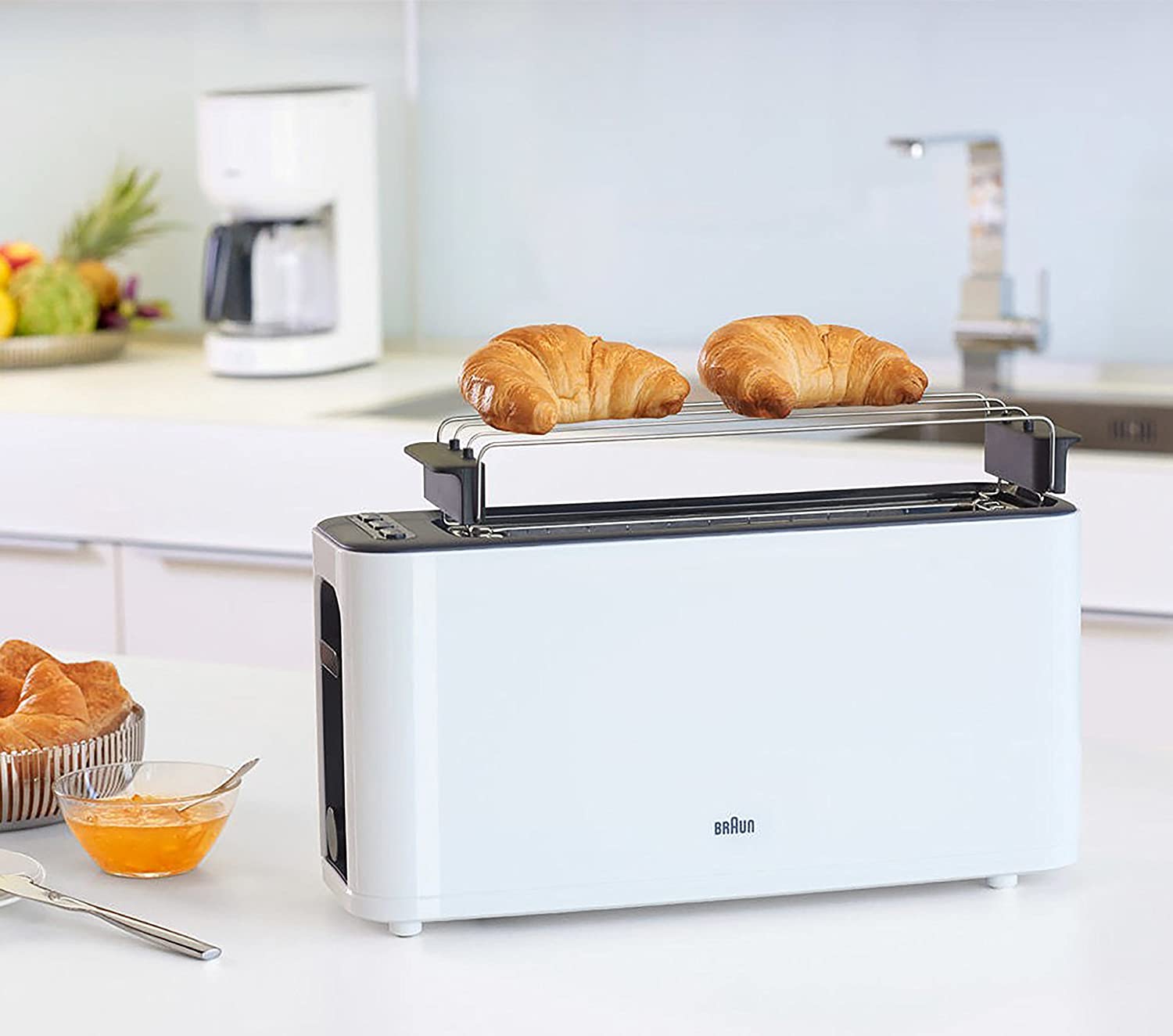 Toaster Braun HT 3110 White white 1000 W Manufacturer code 0X23010011