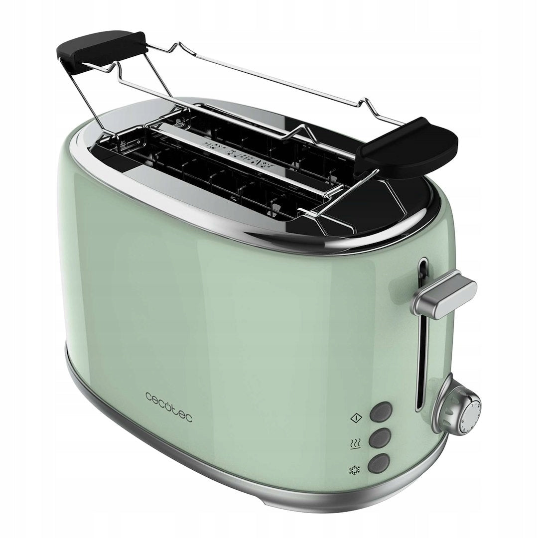 Toaster Cecotec Toast&Taste 1000 Retro Double Green Power rating 980 W