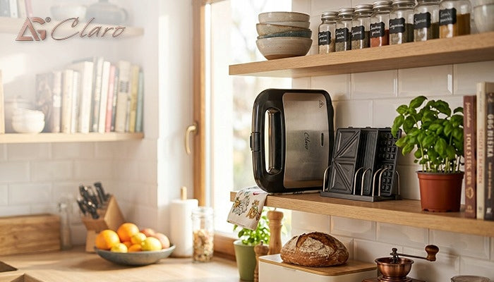 Toaster Claro Uno 1000W 3in1 Toaster Waffle Iron Sandwiches Panini Power rating 1000 W