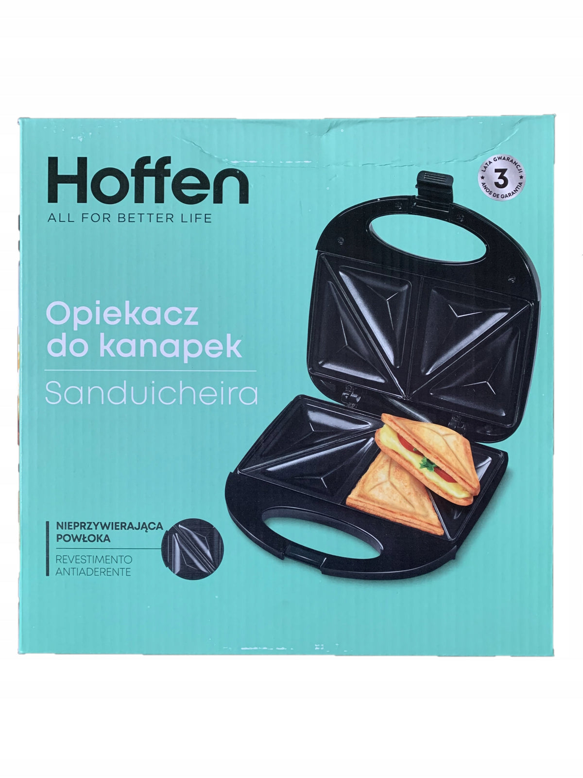 Toaster Hoffen black 750 W Power rating 750 W
