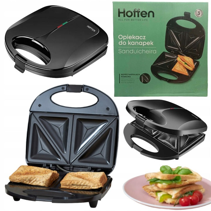 Toaster Hoffen black 800 W Power rating 750 W