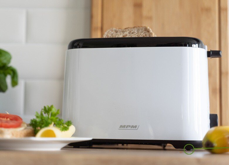 Toaster MPM MTO-07 White and black Power rating 800 W