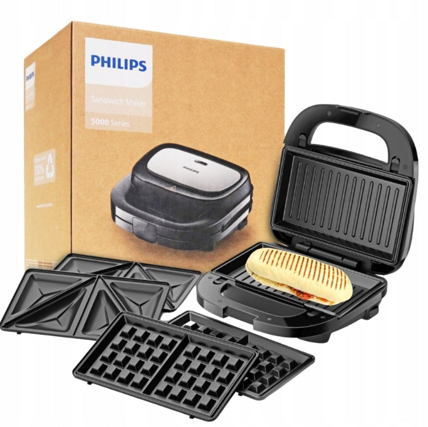 Toaster Philips HD2350/80 750W Panini Waffles Toast Nonstick Coating